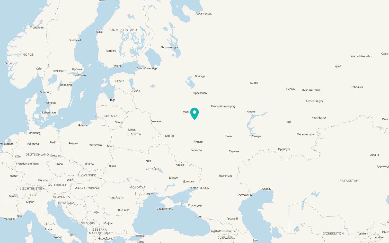 Map of Zaraysk