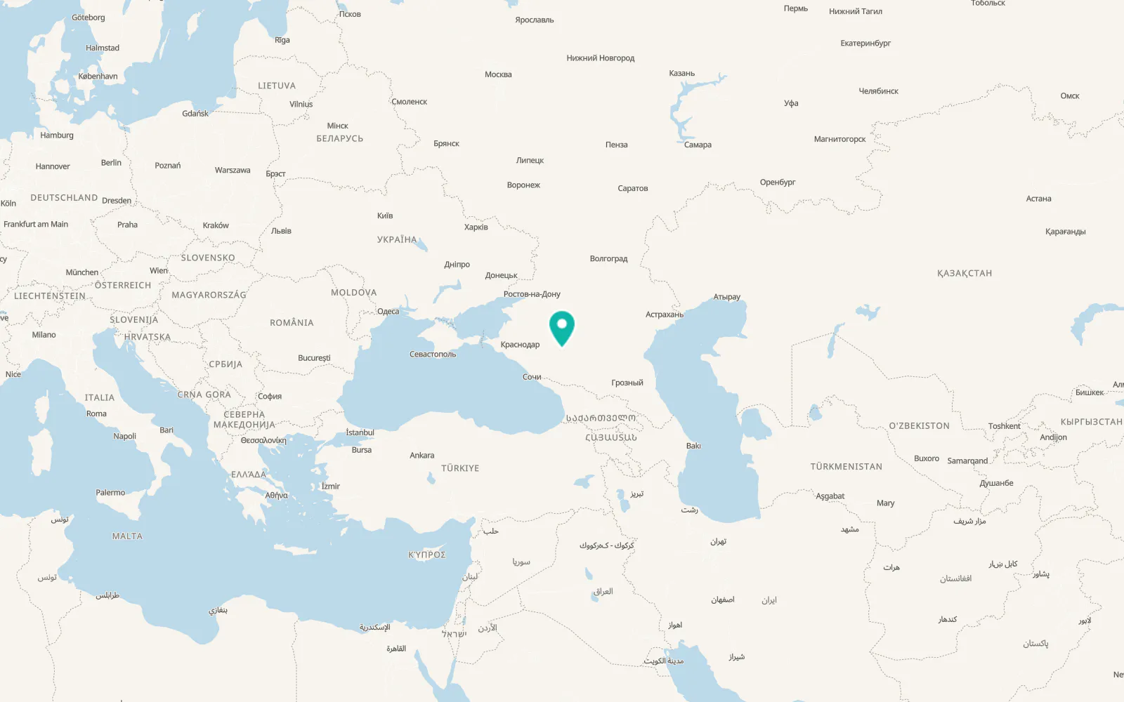 Map of Zavetnoye