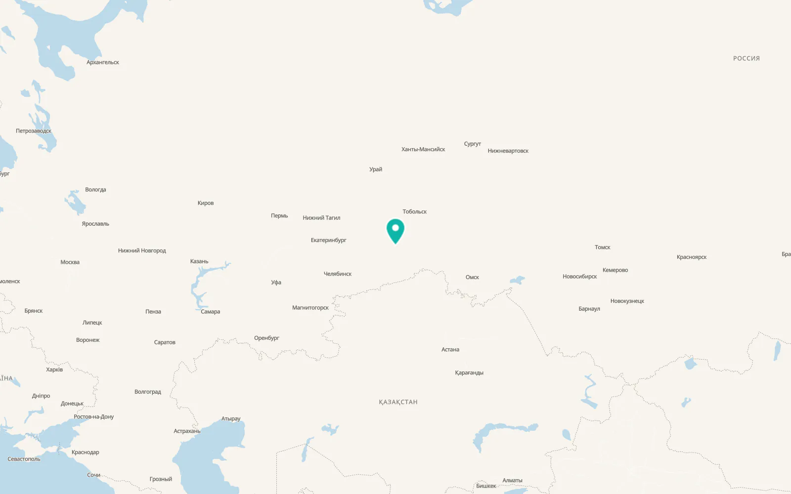 Map of Zavodoukovsk