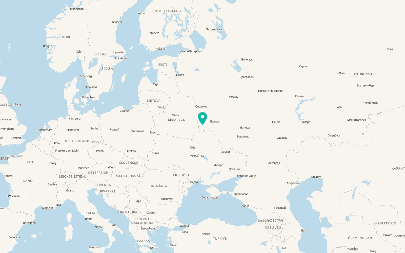 Map of Zaymishche