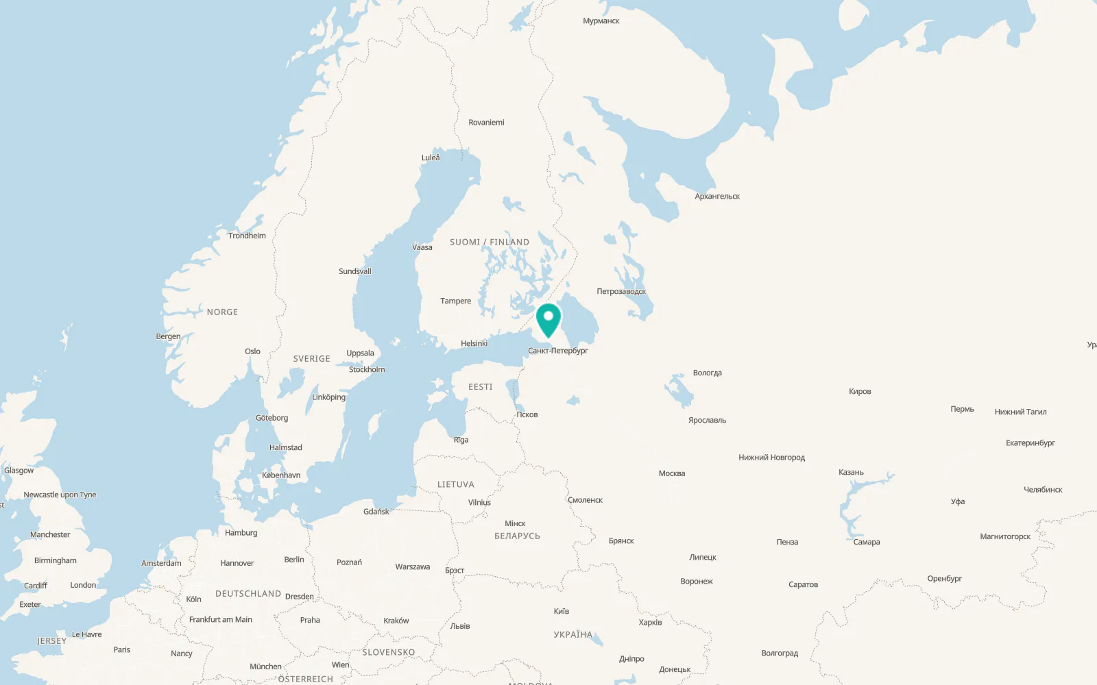 Map of Zelenogorsk