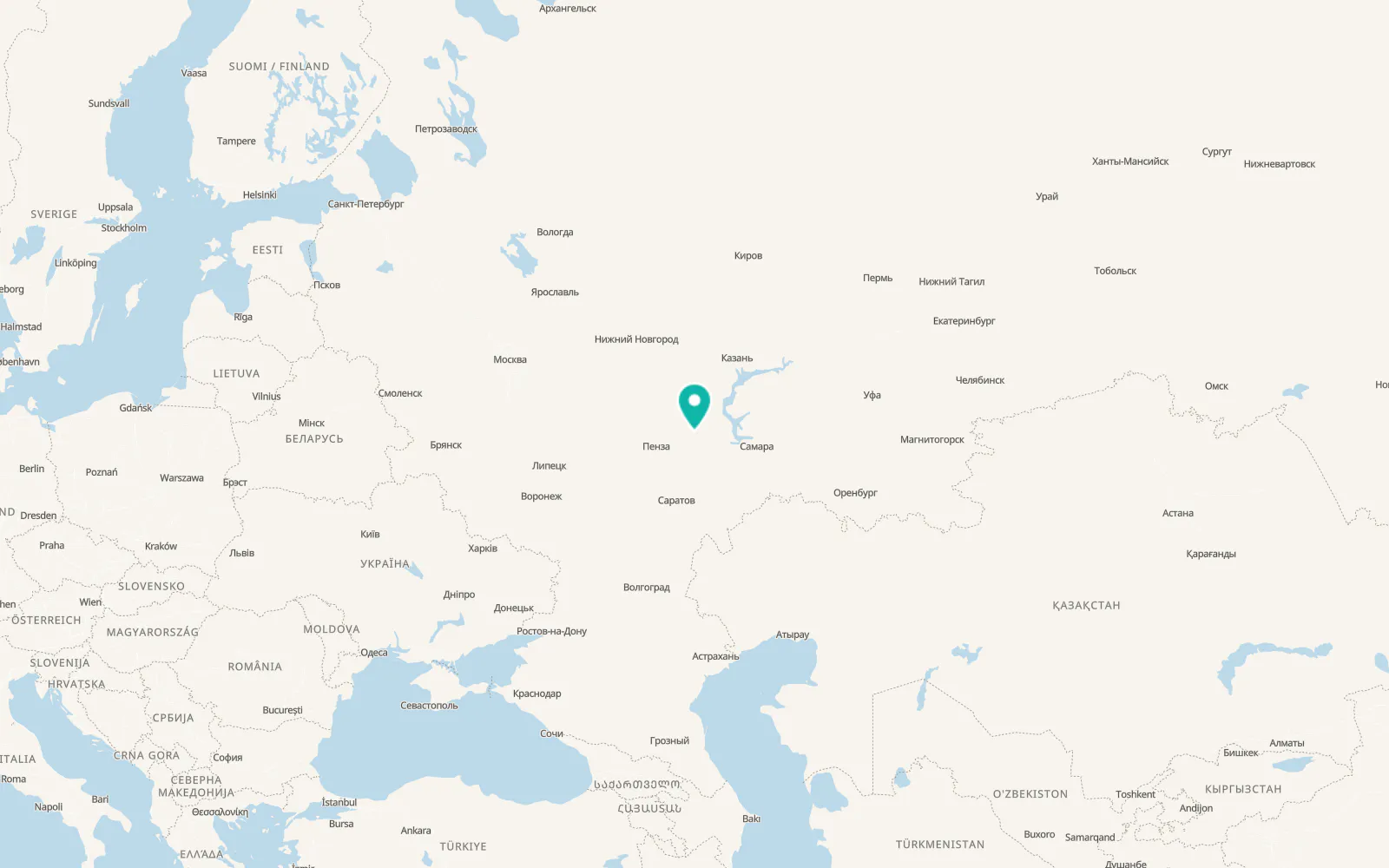 Map of Zhadovka