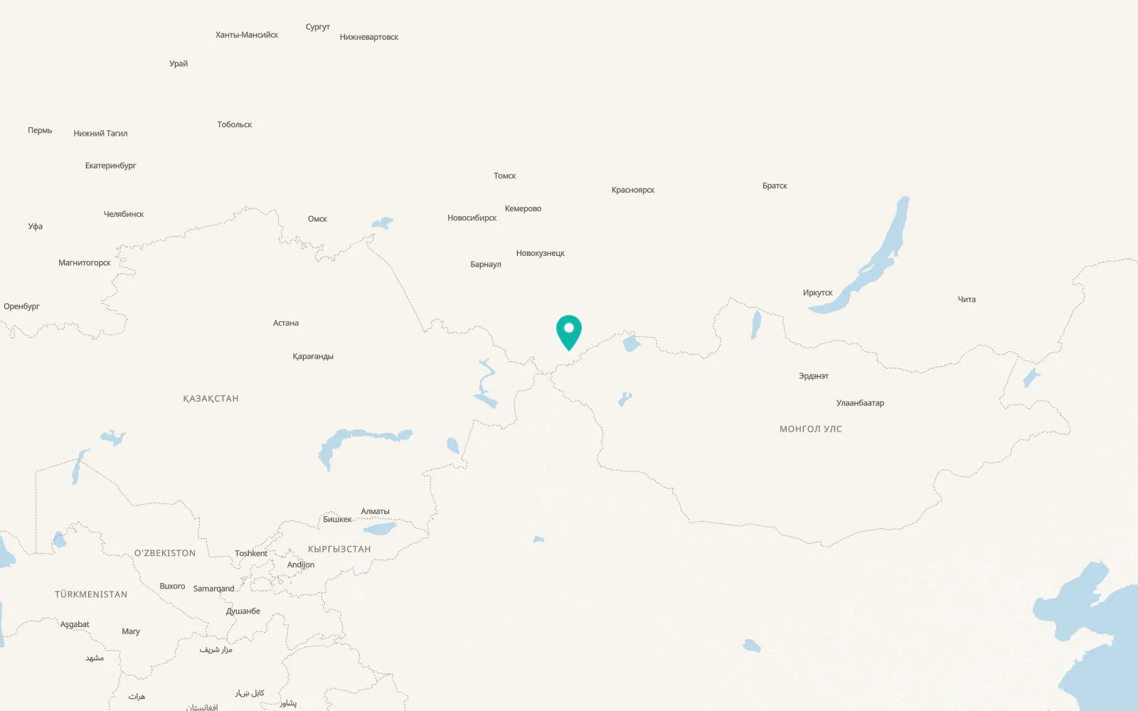 Map of Жана-Аул