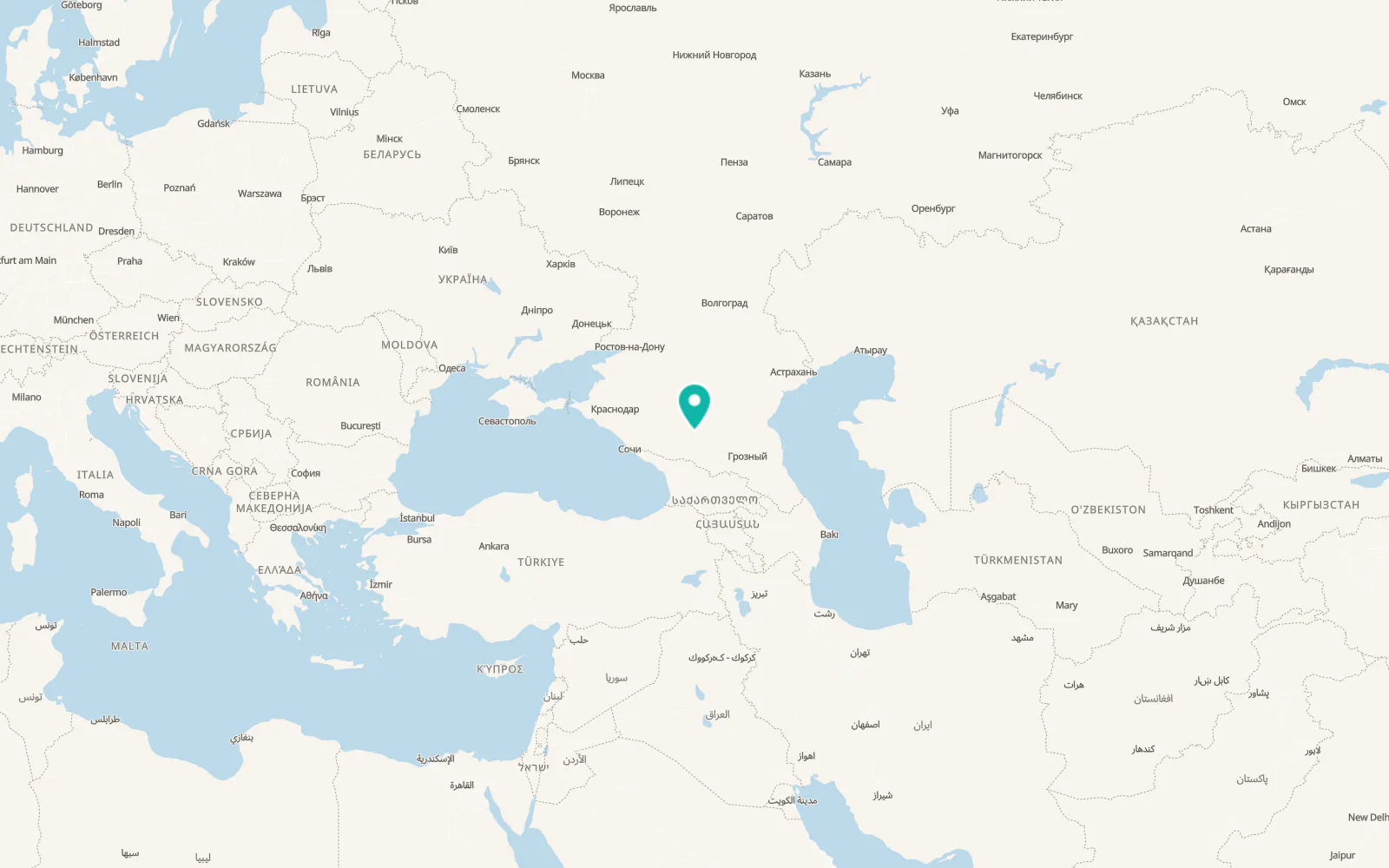 Map of Zheleznovodsk