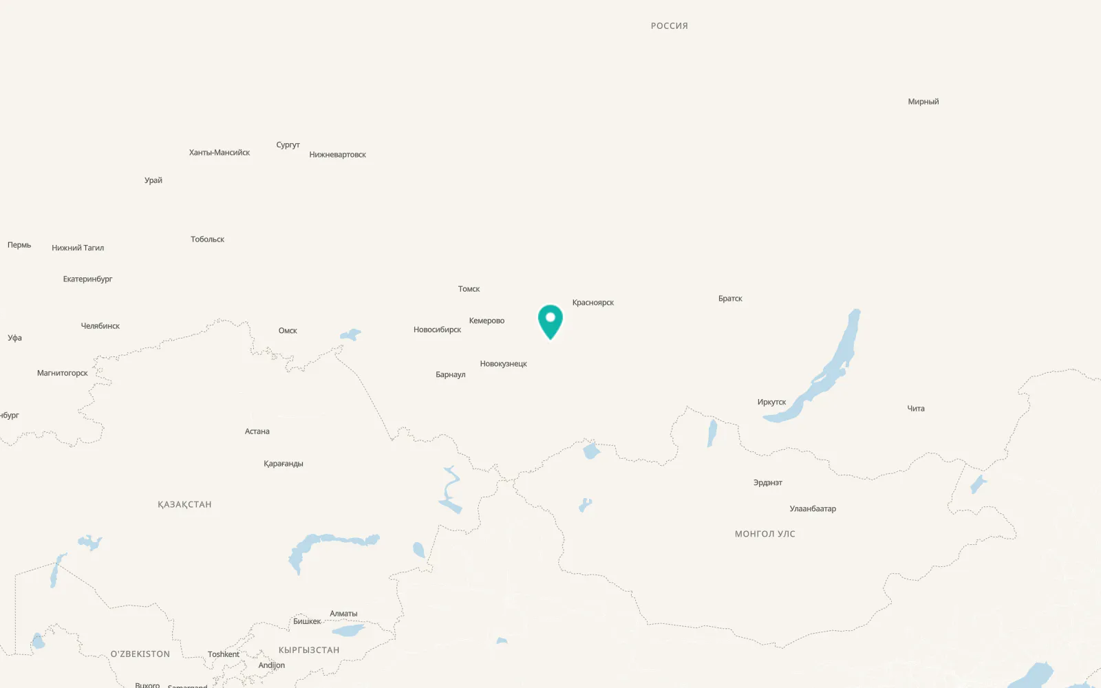 Map of Zhemchuzhnyy