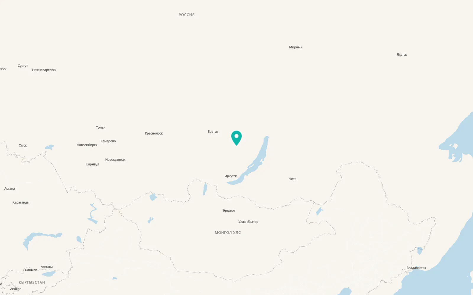 Map of Zhigalovo