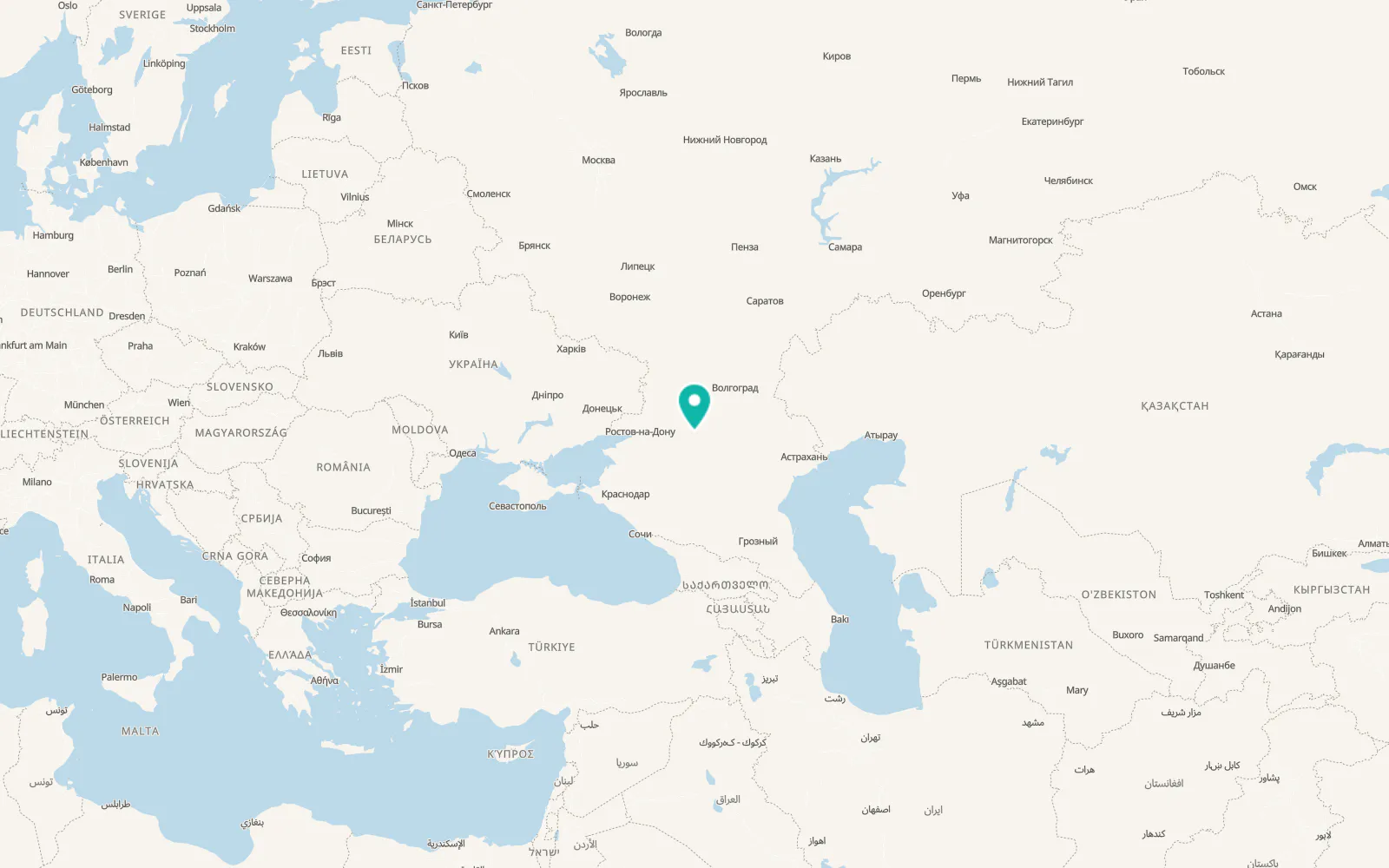 Map of Zimovniki