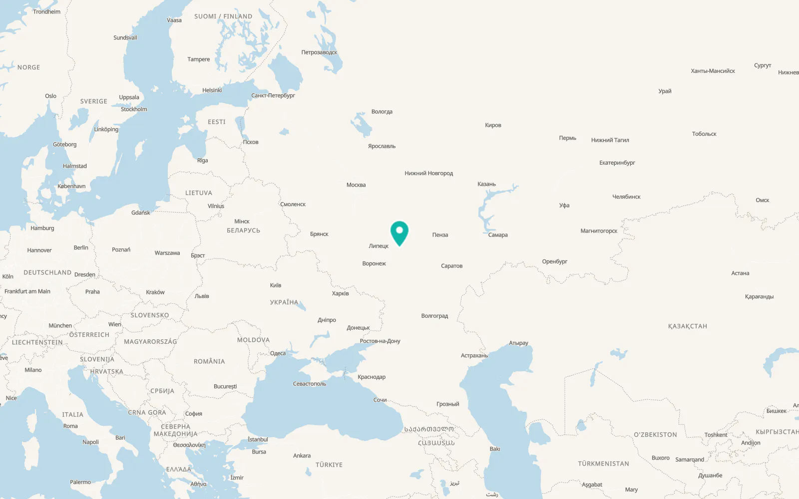Map of Znamenka