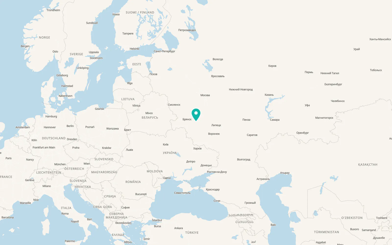 Map of Znamenka