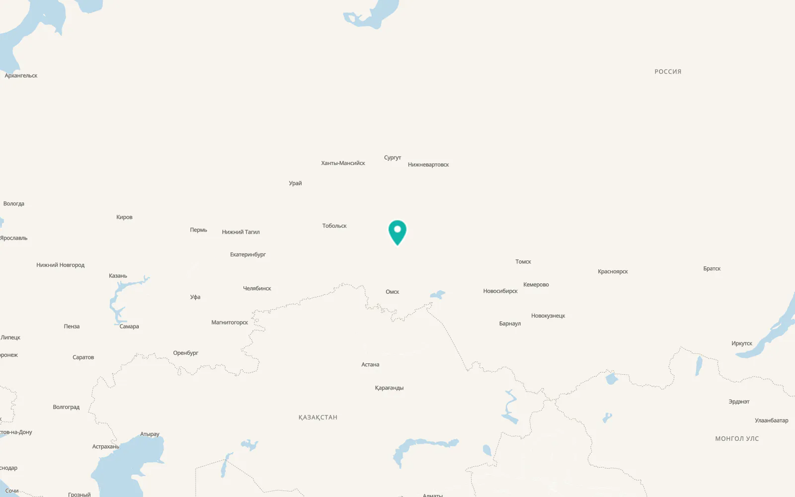 Map of Znamenskoye