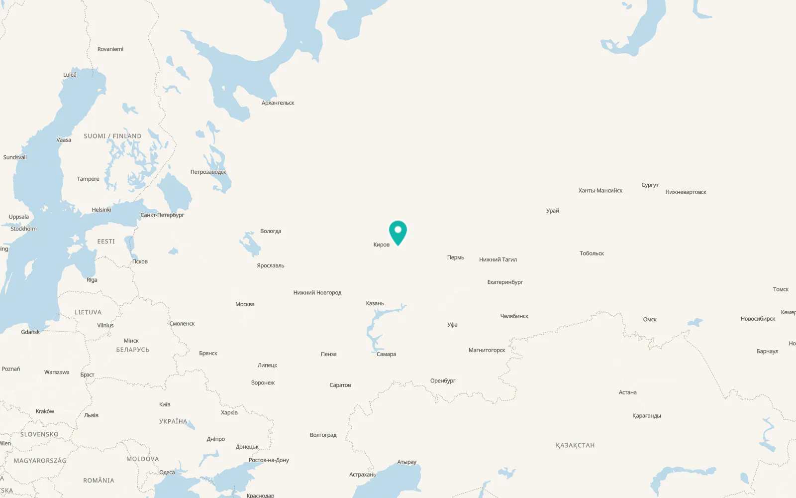 Map of Zuyevka