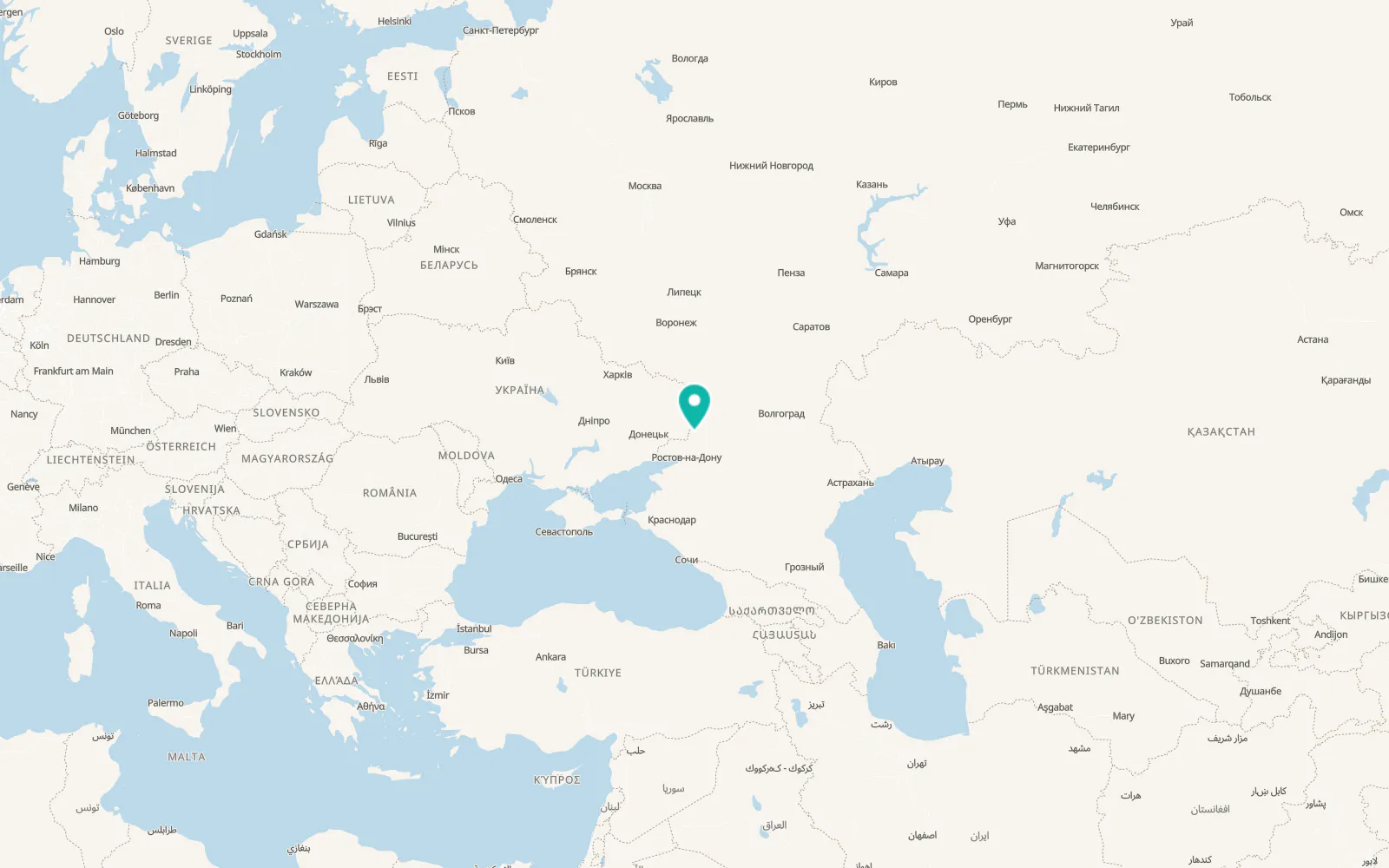 Map of Zverevo