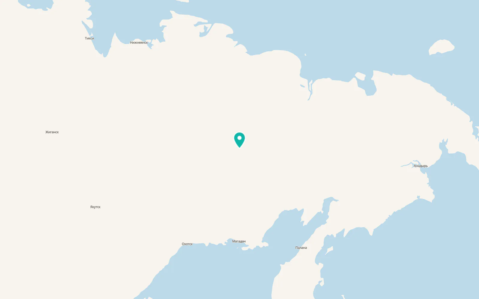 Map of Zyryanka