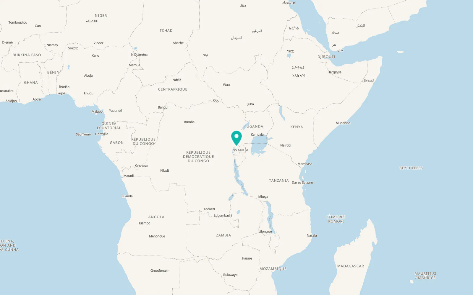 Map of Mukamira