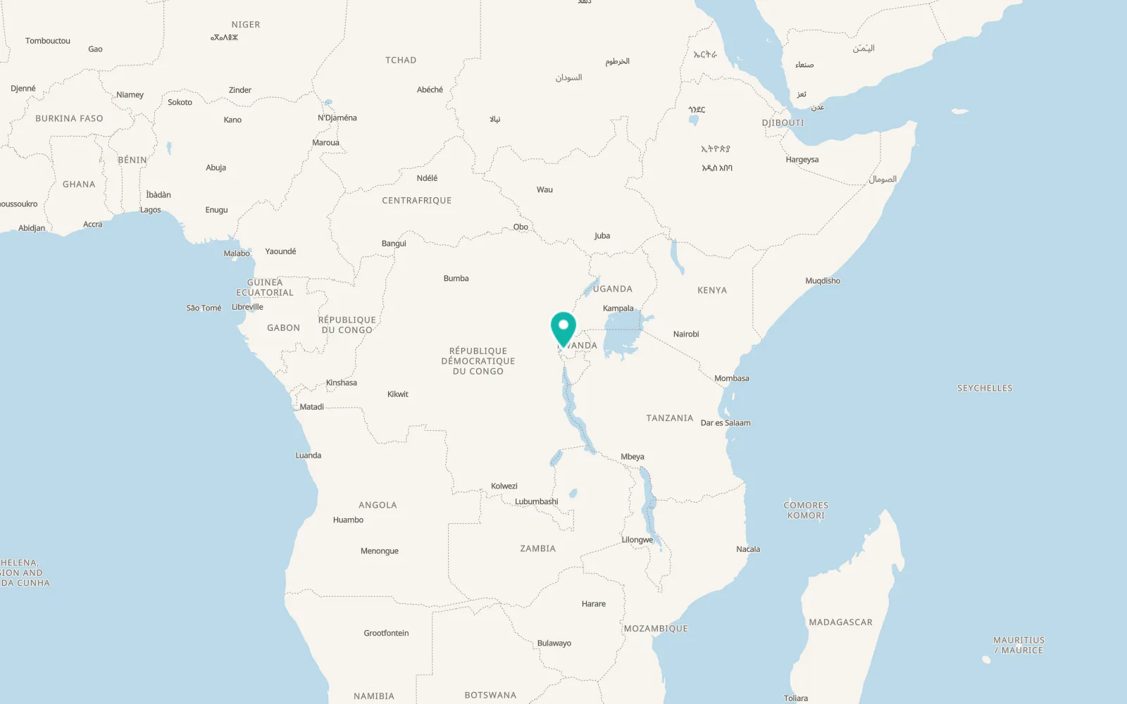 Map of Rangiro