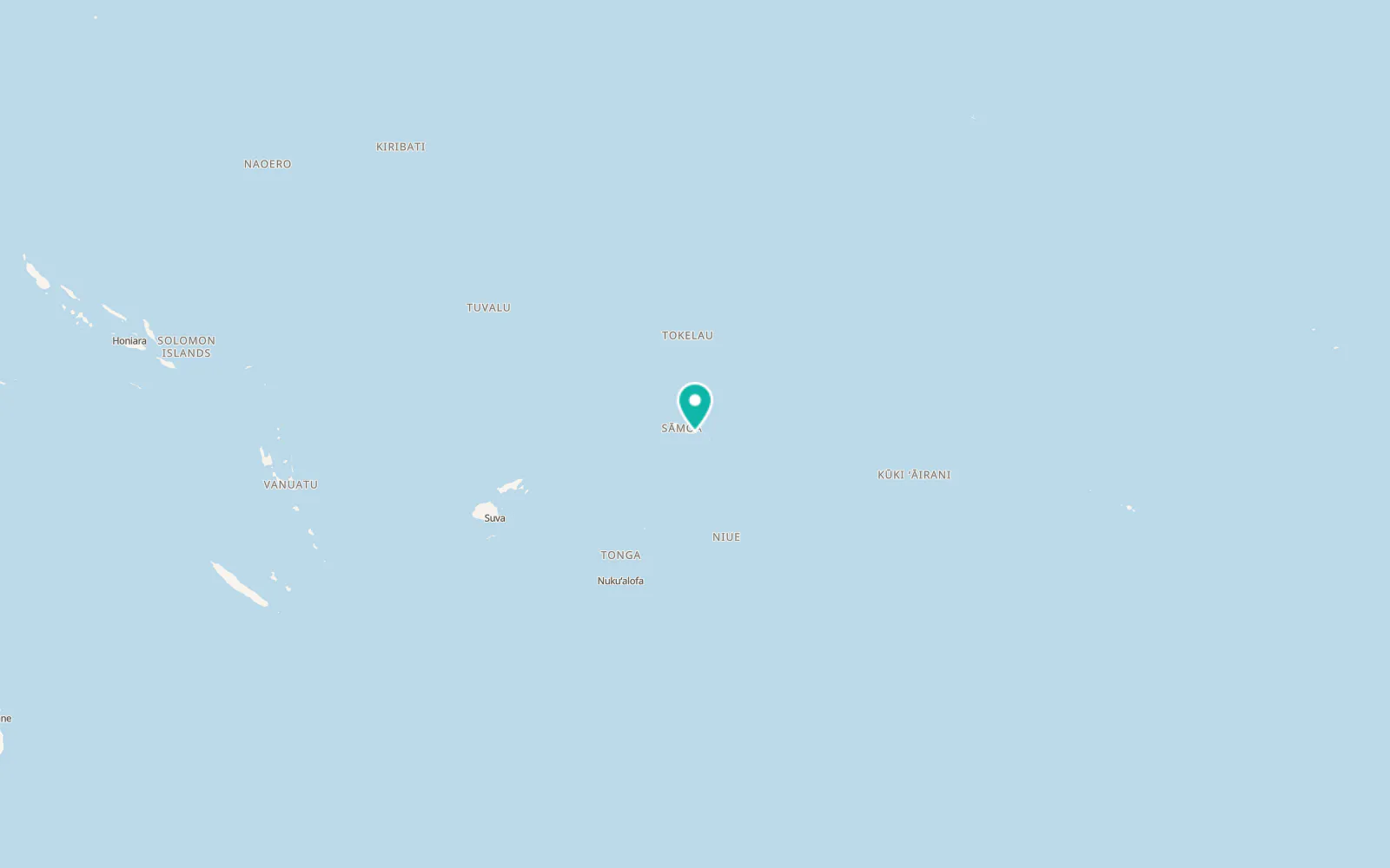 Map of Lalomanu