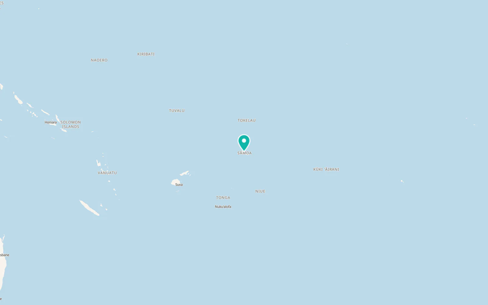 Map of Sapapali’i