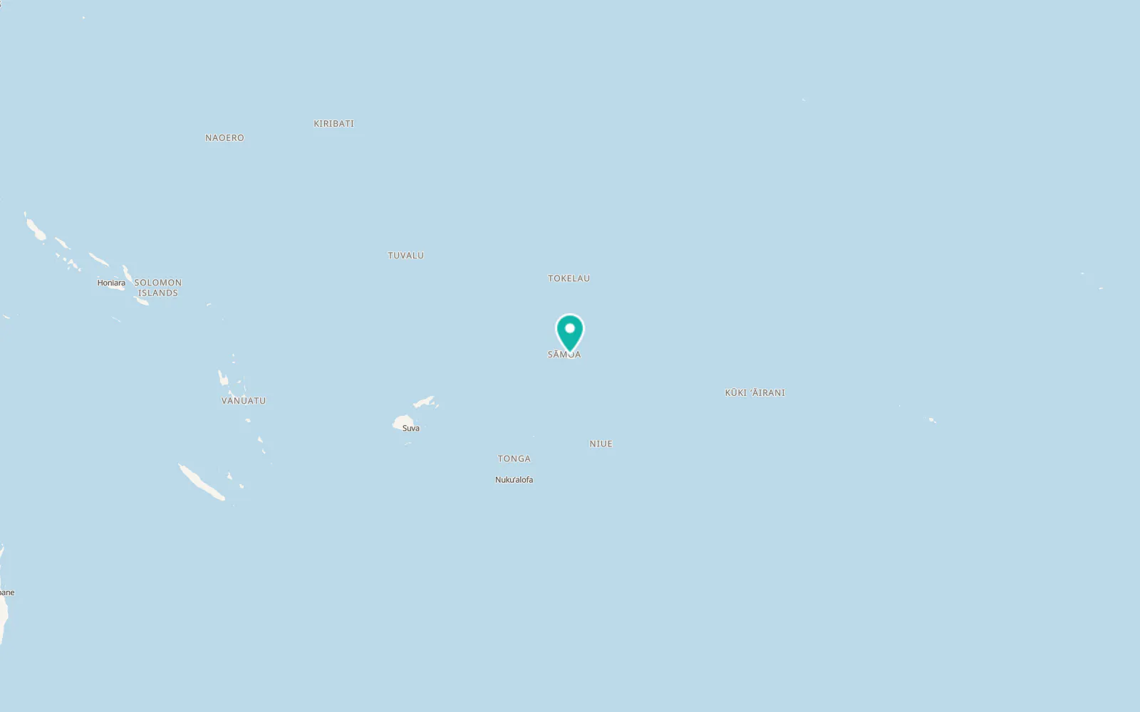 Map of Tanugamanono