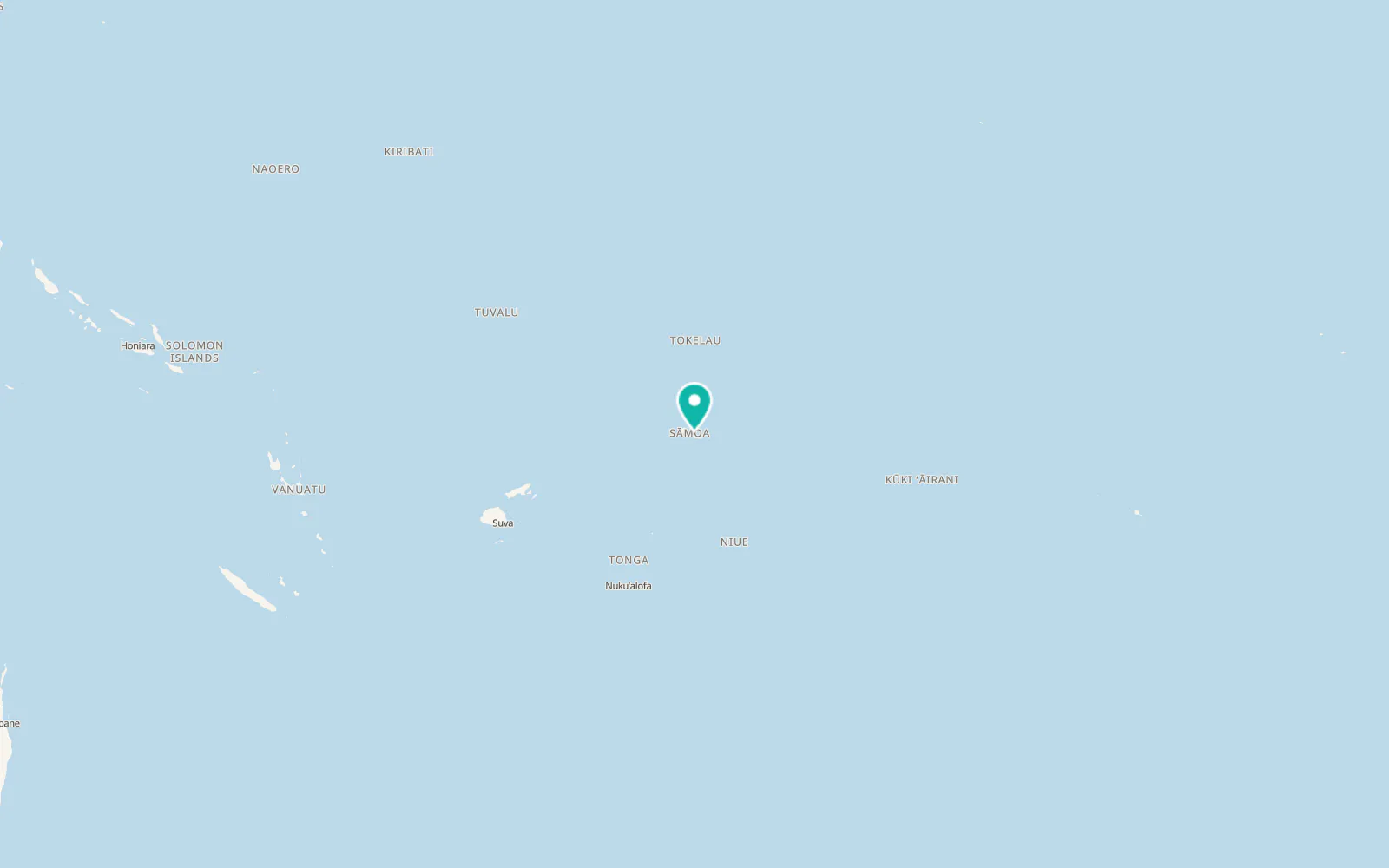 Map of Tuana‘i