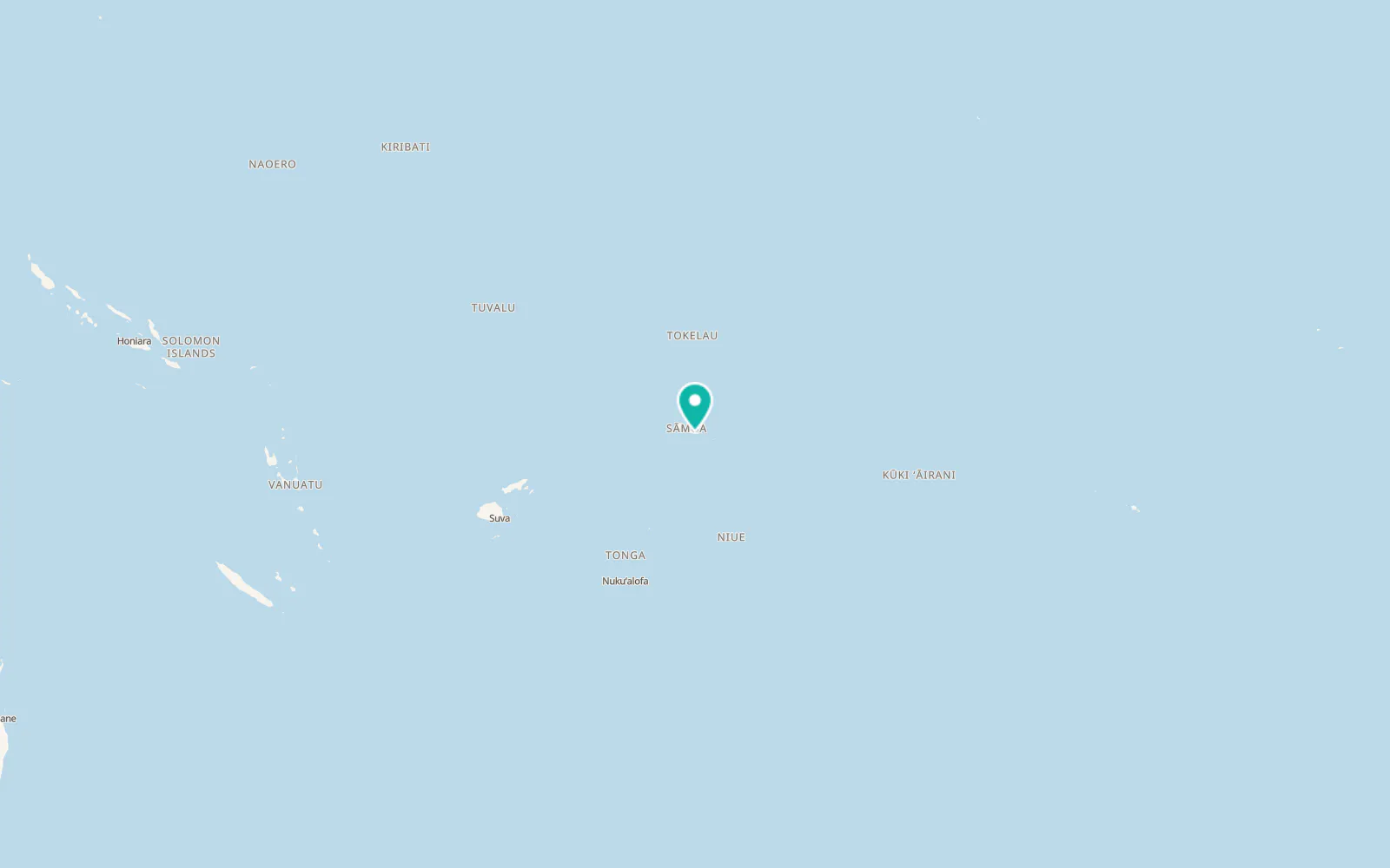 Map of Vaovai