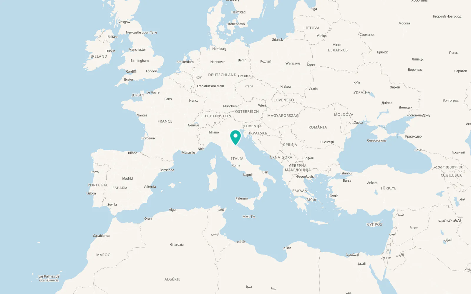 Map of Poggio di Chiesanuova