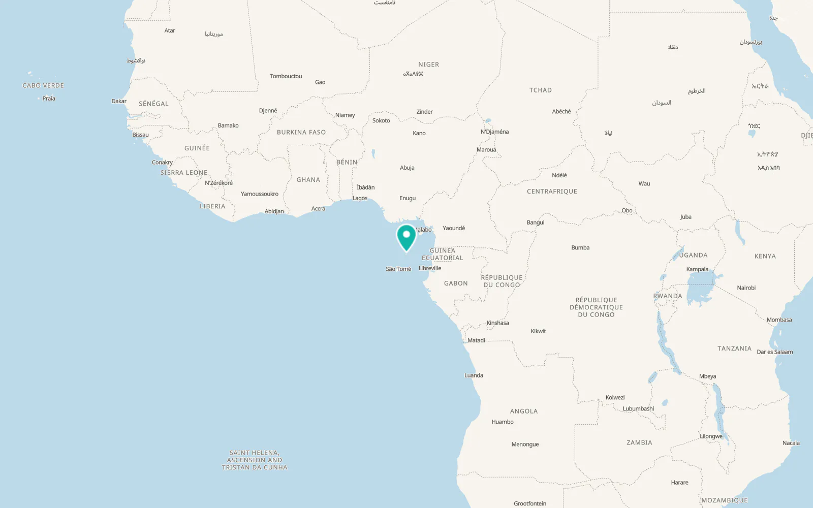 Map of Santo António