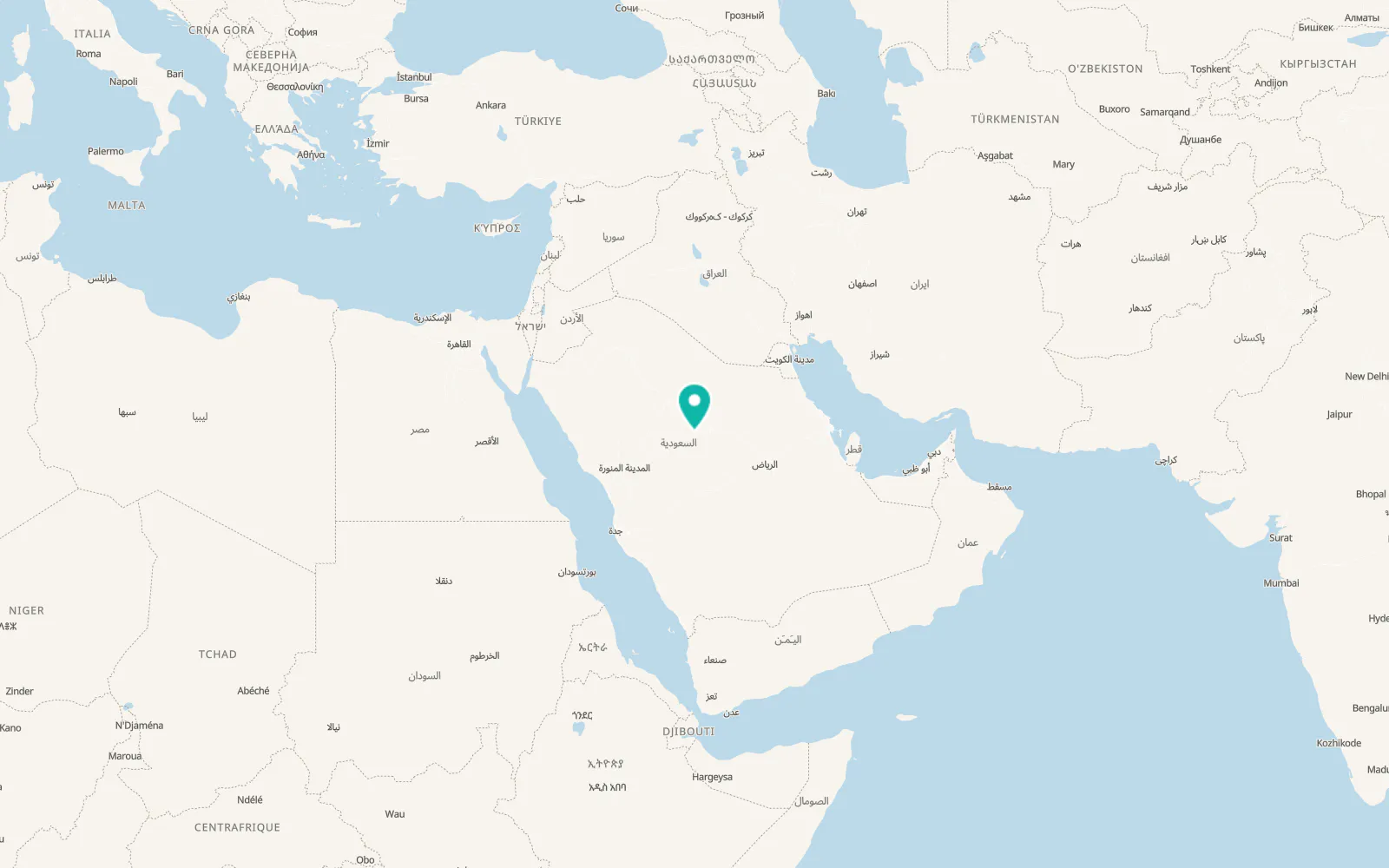 Map of Adh Dhibiyah