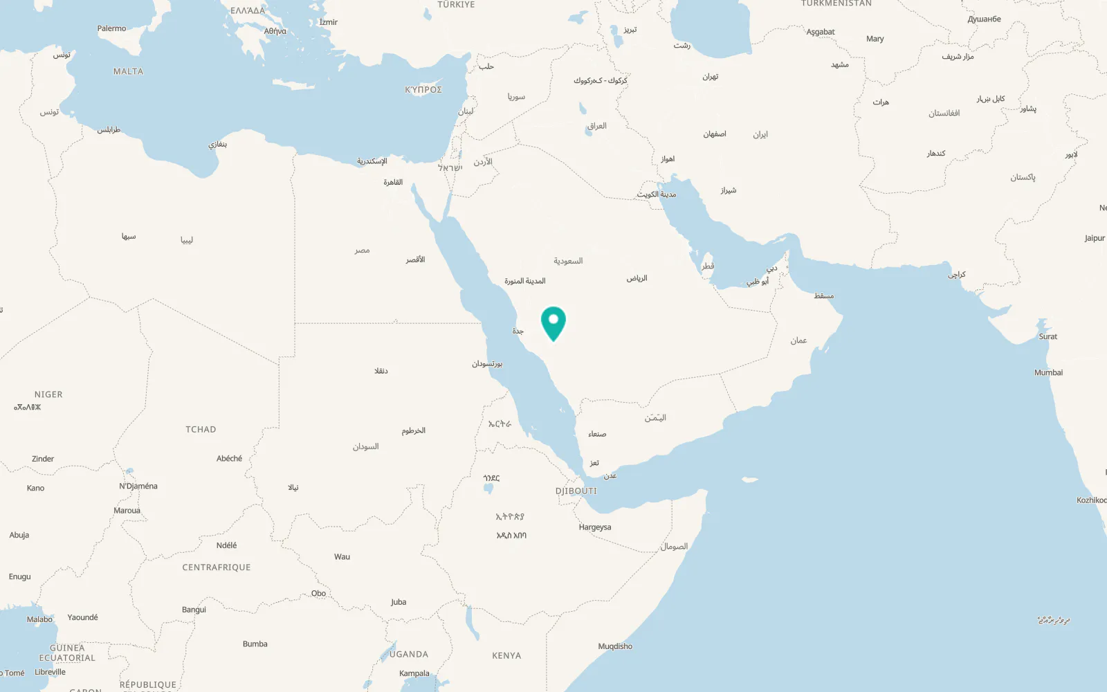 Map of Al ‘Aqīq