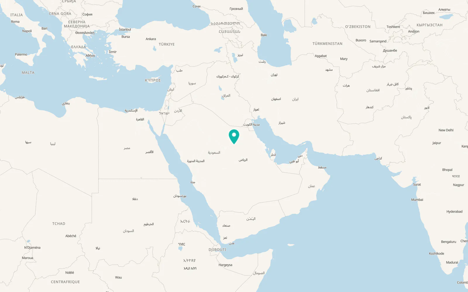 Map of Al Arţāwīyah