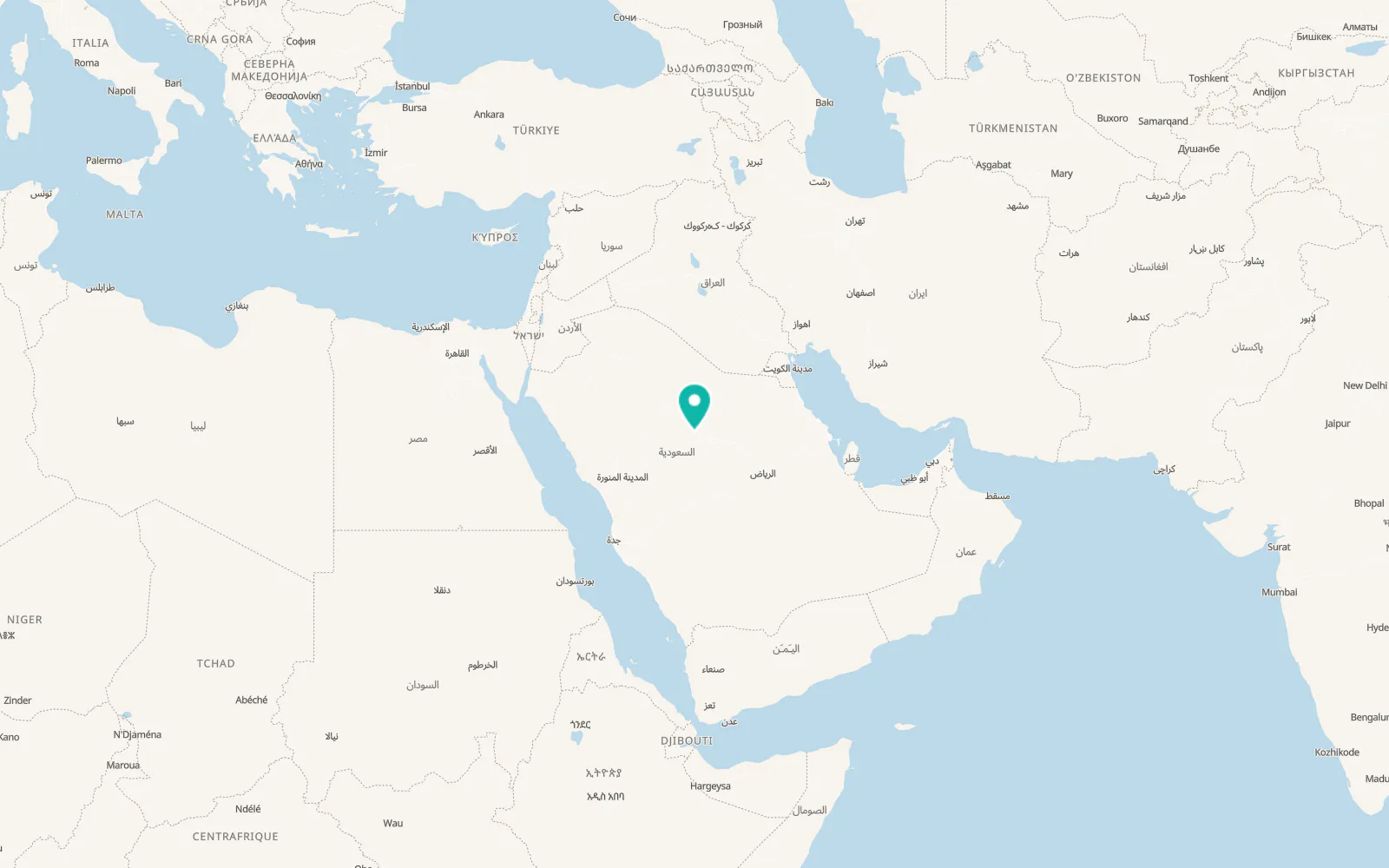 Map of Al Fuwayliq