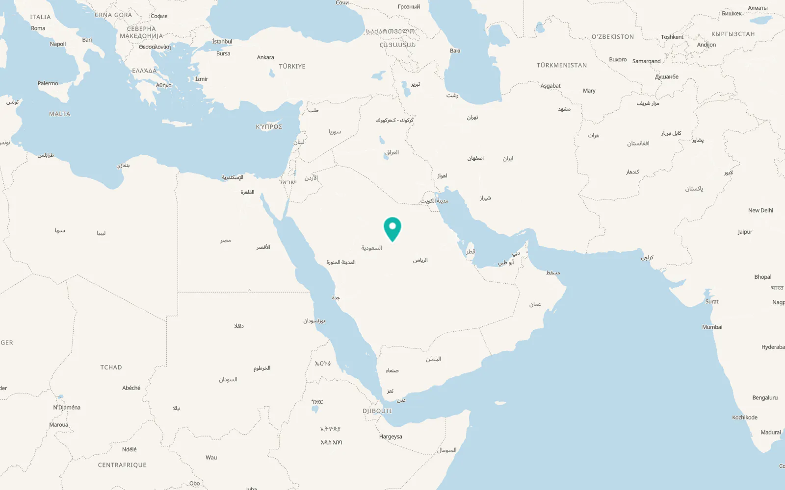 Map of Al Mithnab