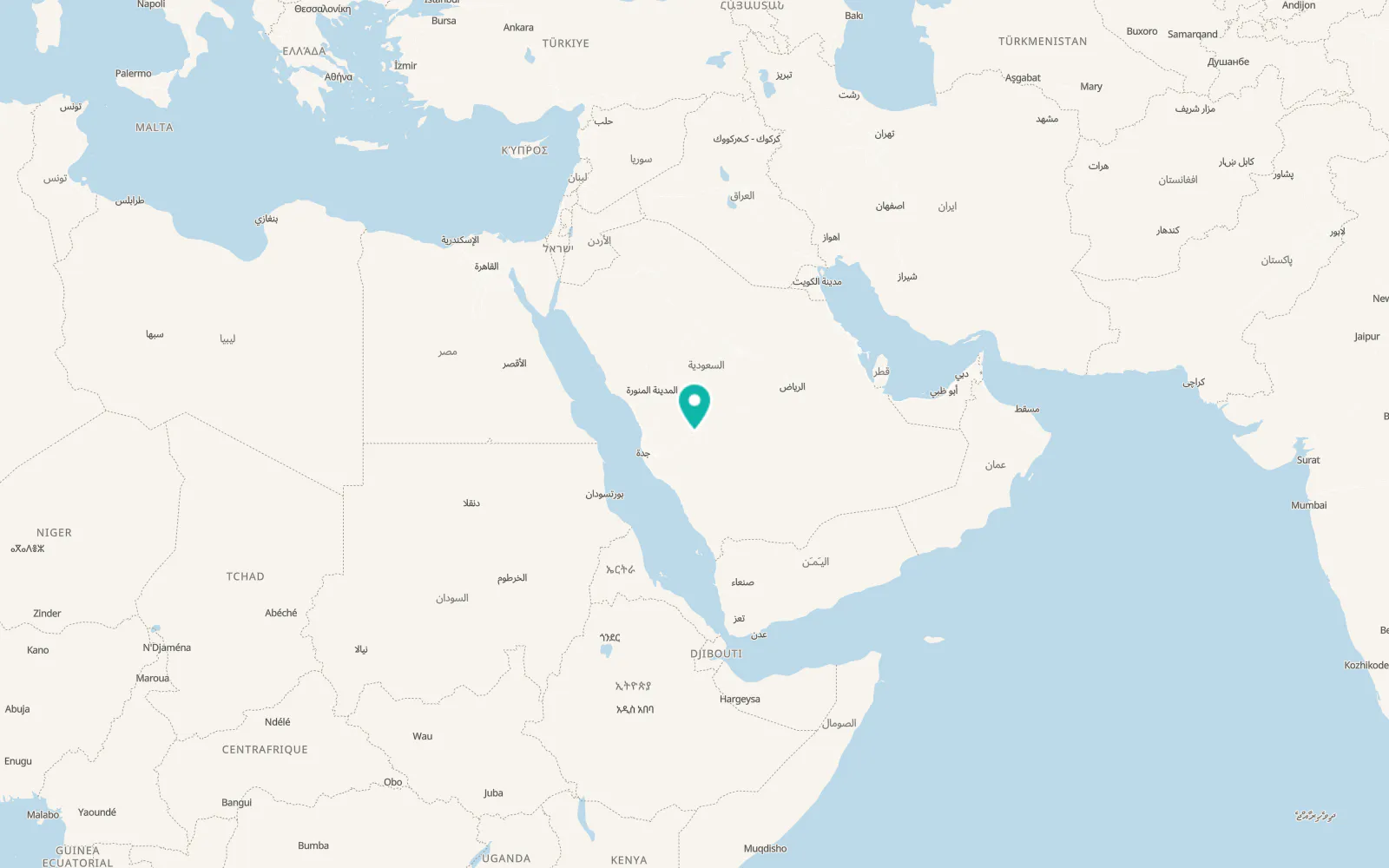 Map of Al Muwayh