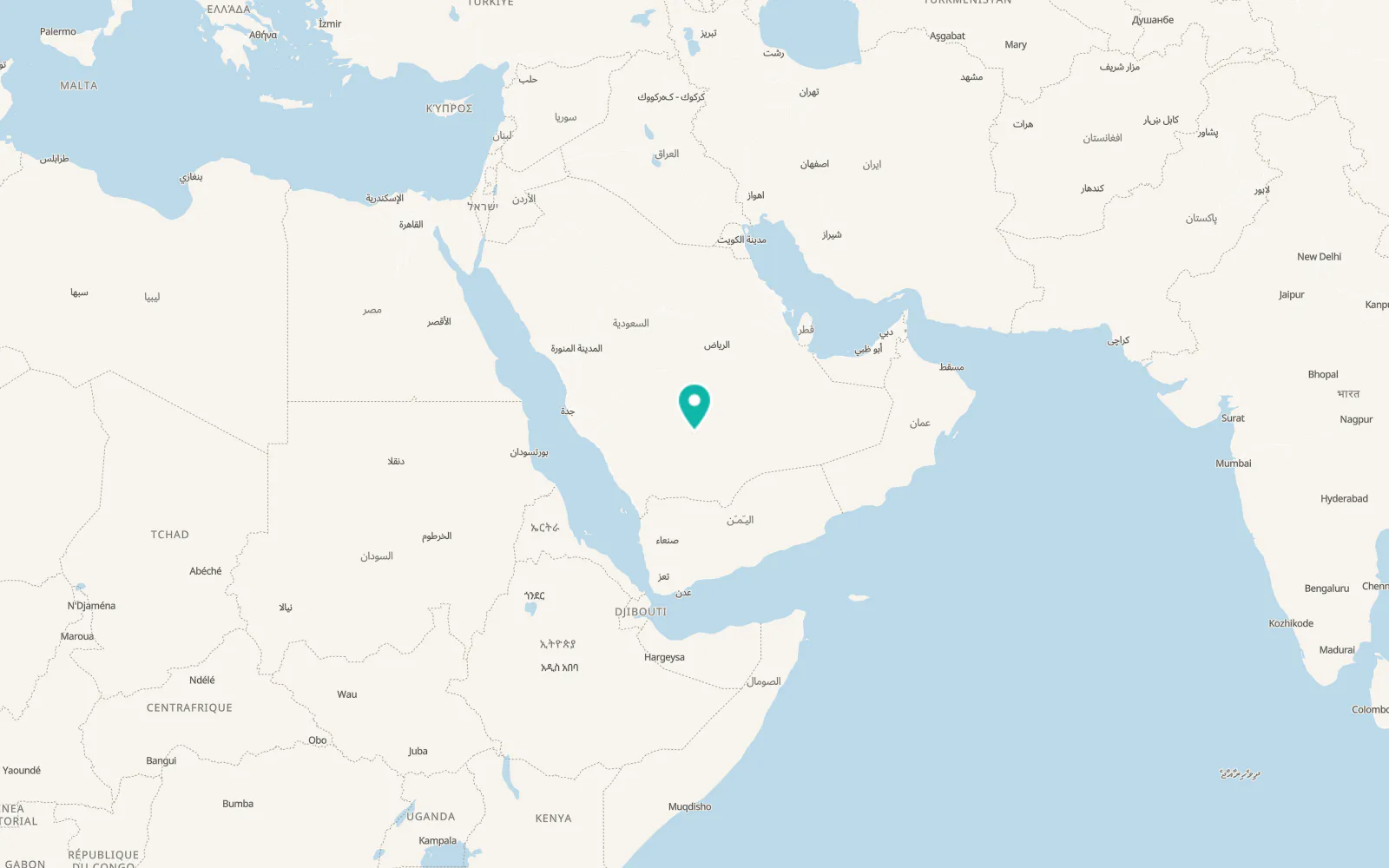 Map of As Sulayyil