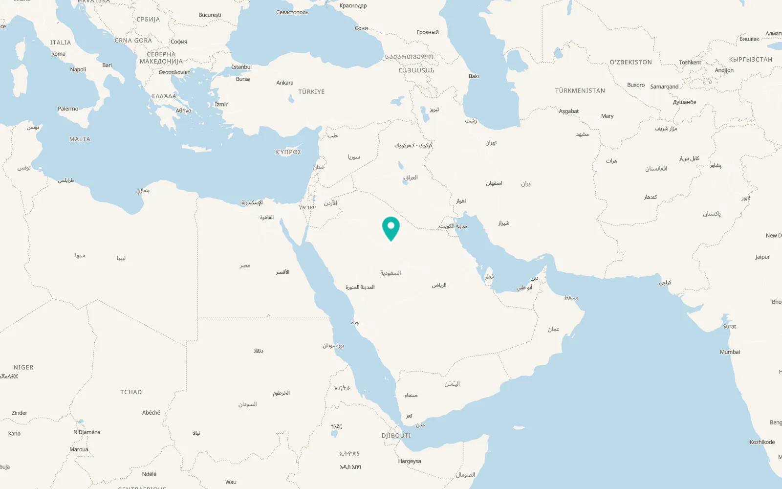 Map of Baq‘ā’