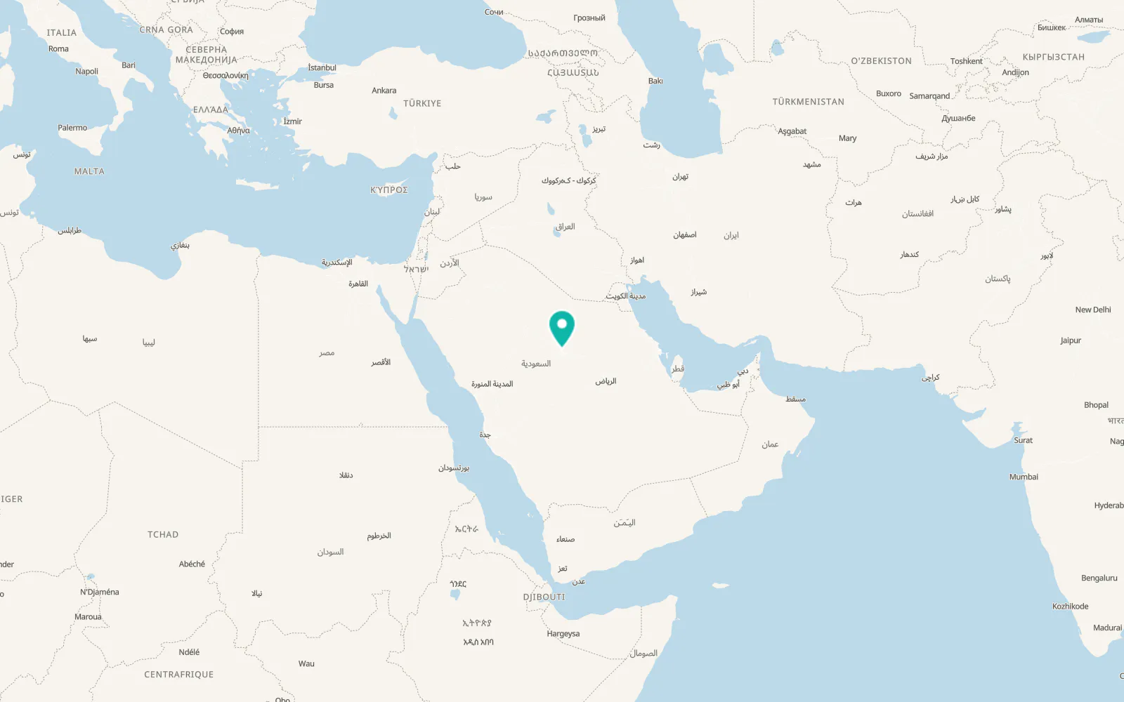 Map of Buraydah