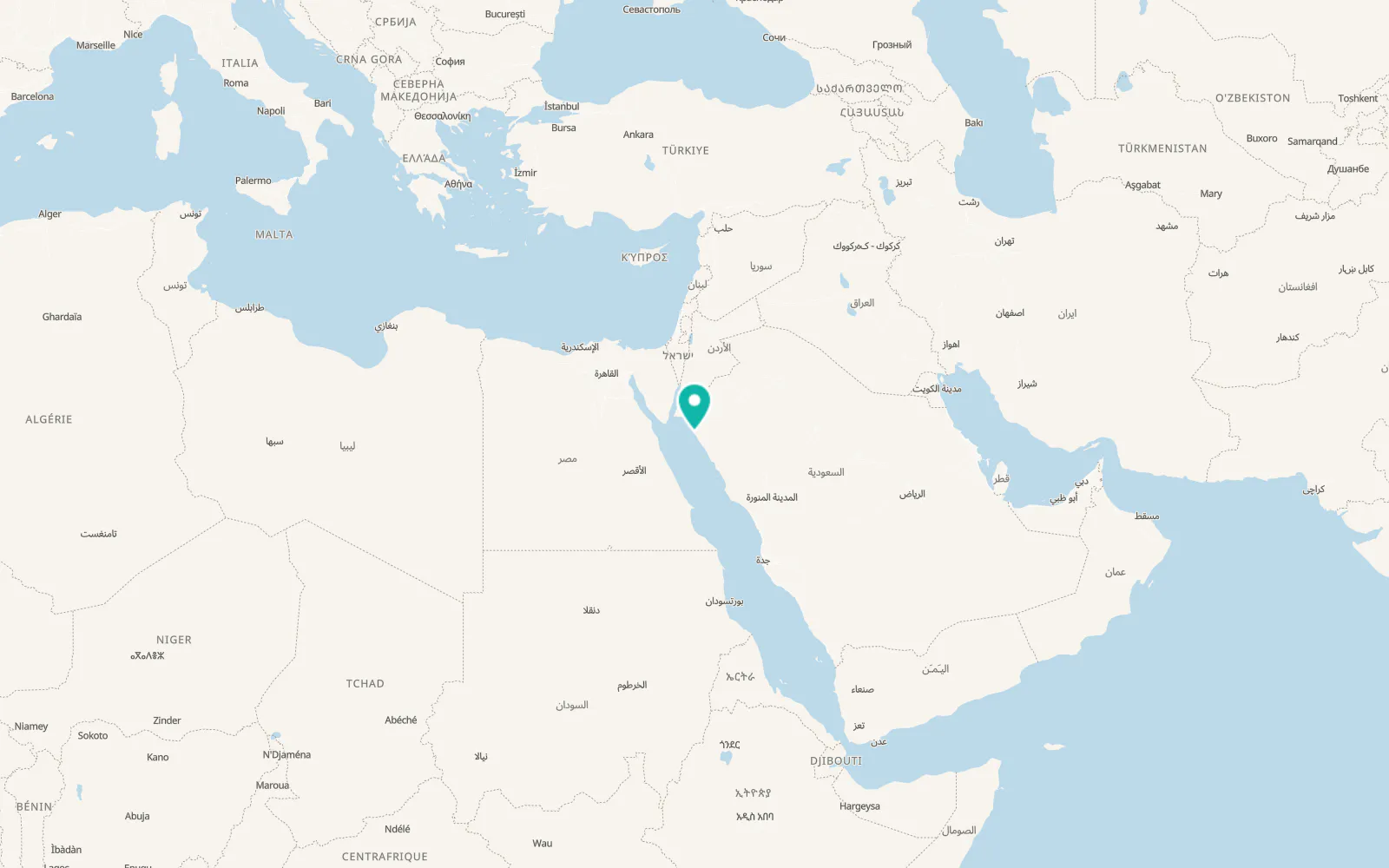 Map of Duba