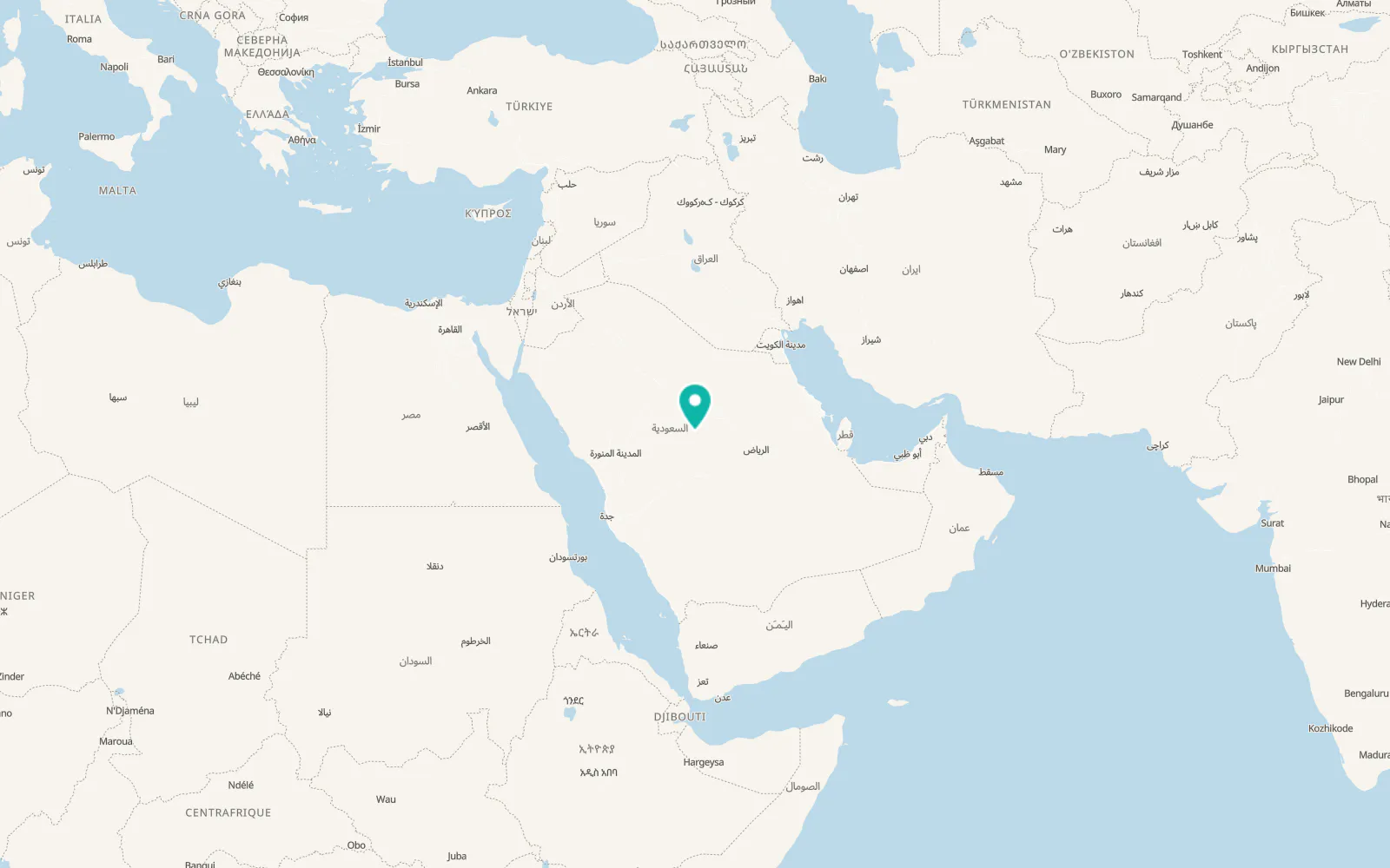 Map of Dukhnah