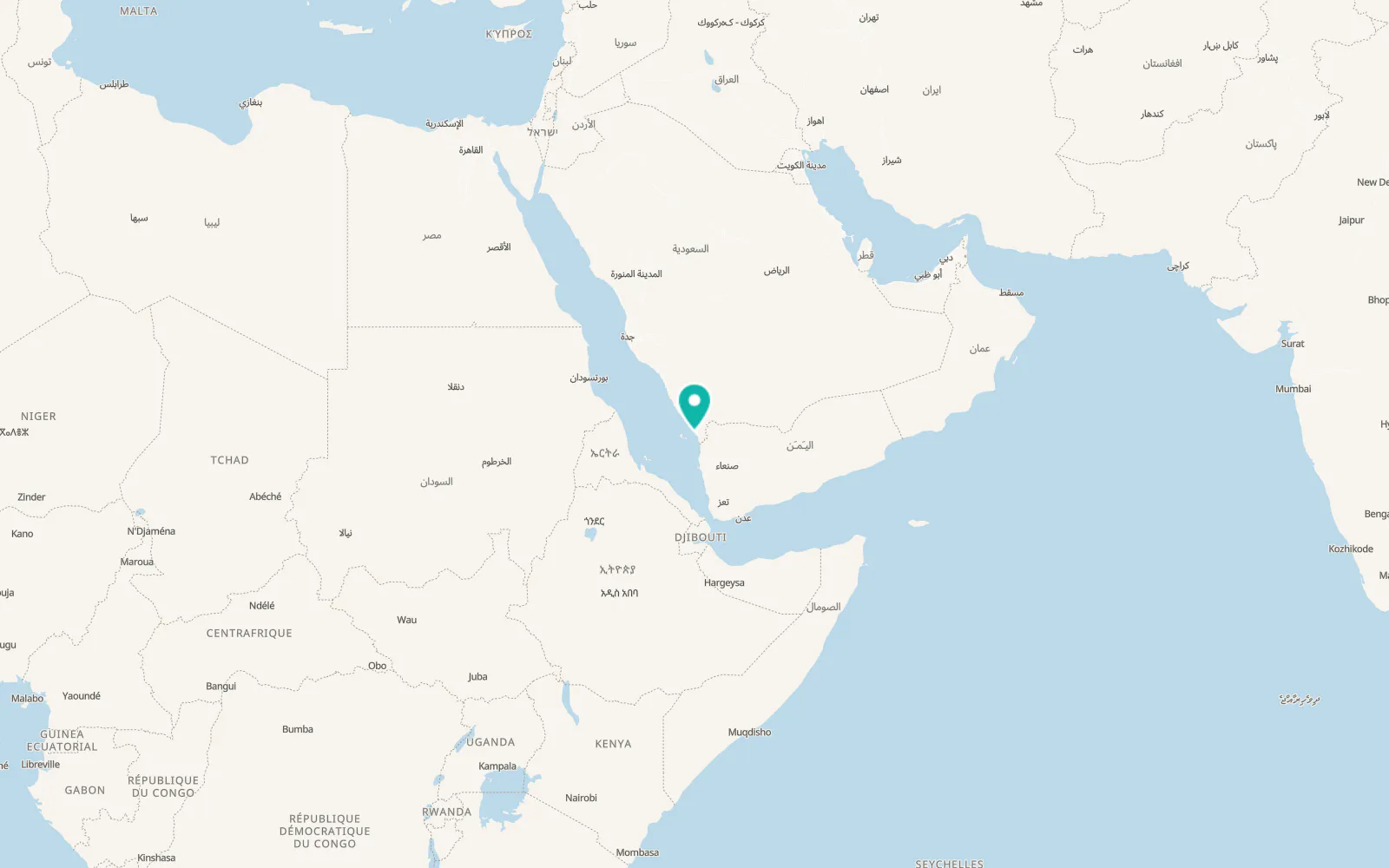 Map of Jizan