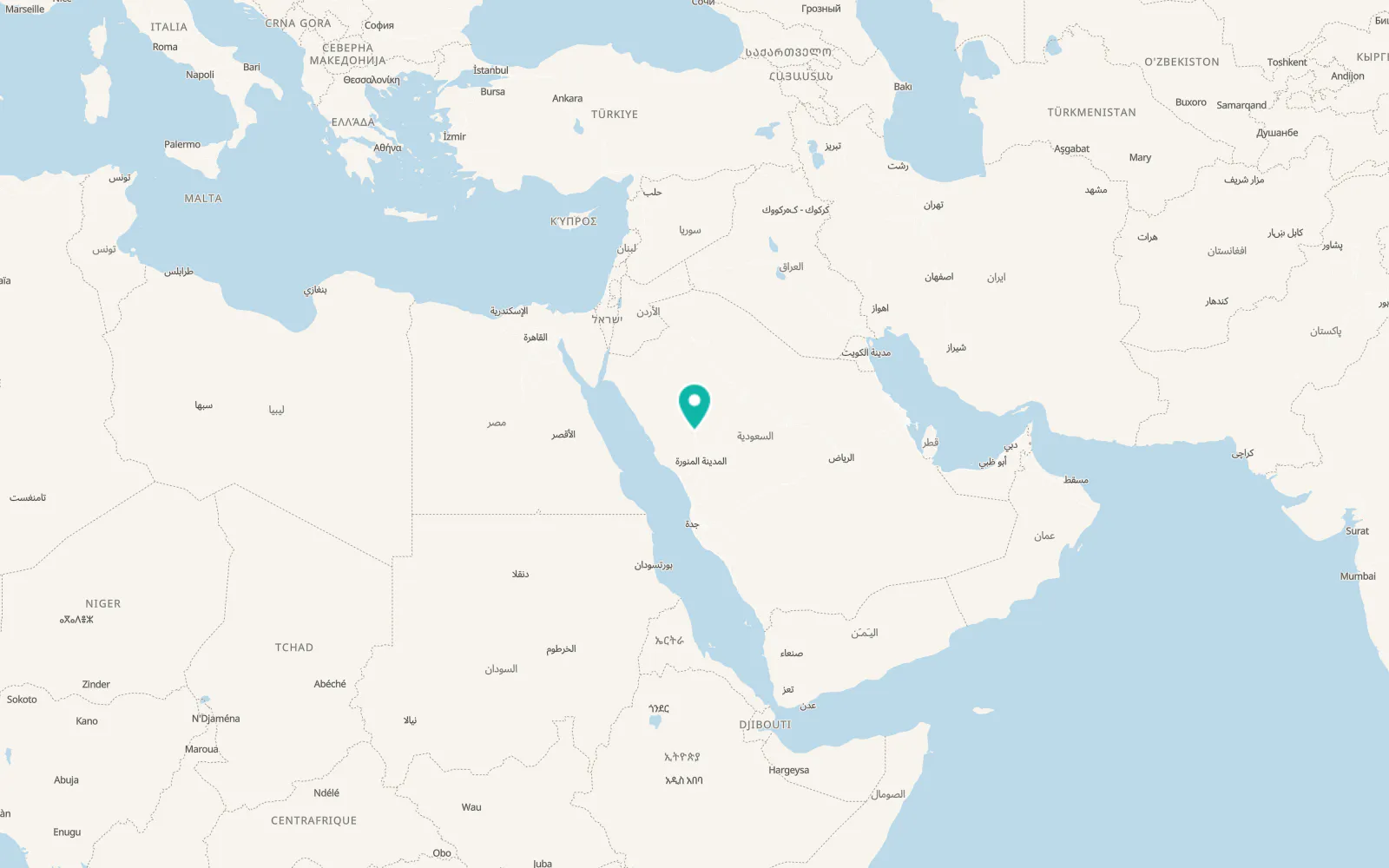 Map of Khaybar