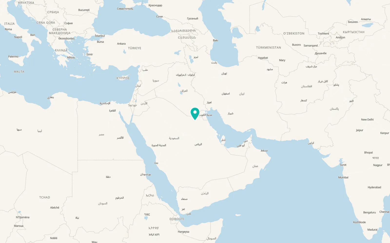Map of Qaisumah