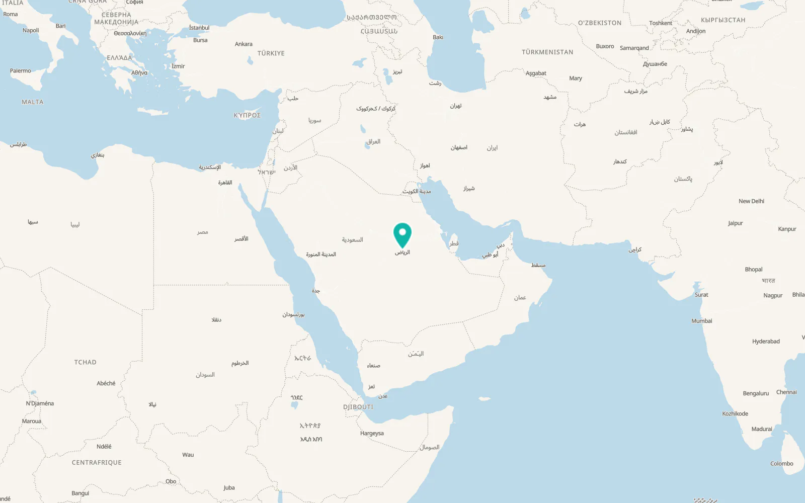 Map of Riyadh