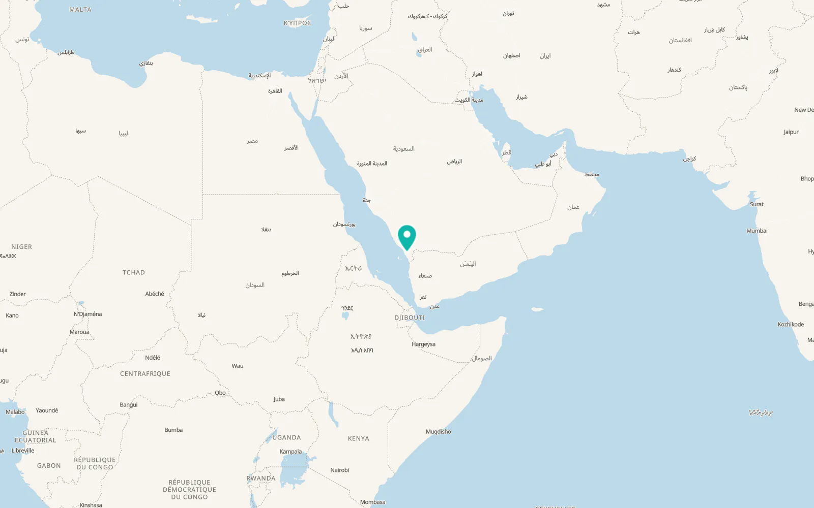 Map of Şabyā