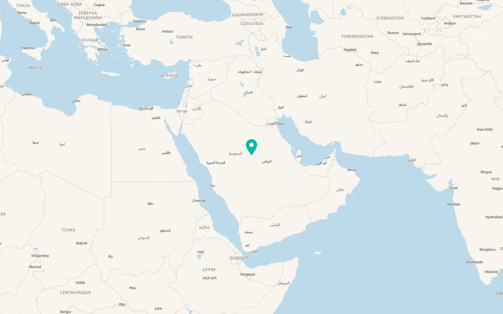 Map of Sājir