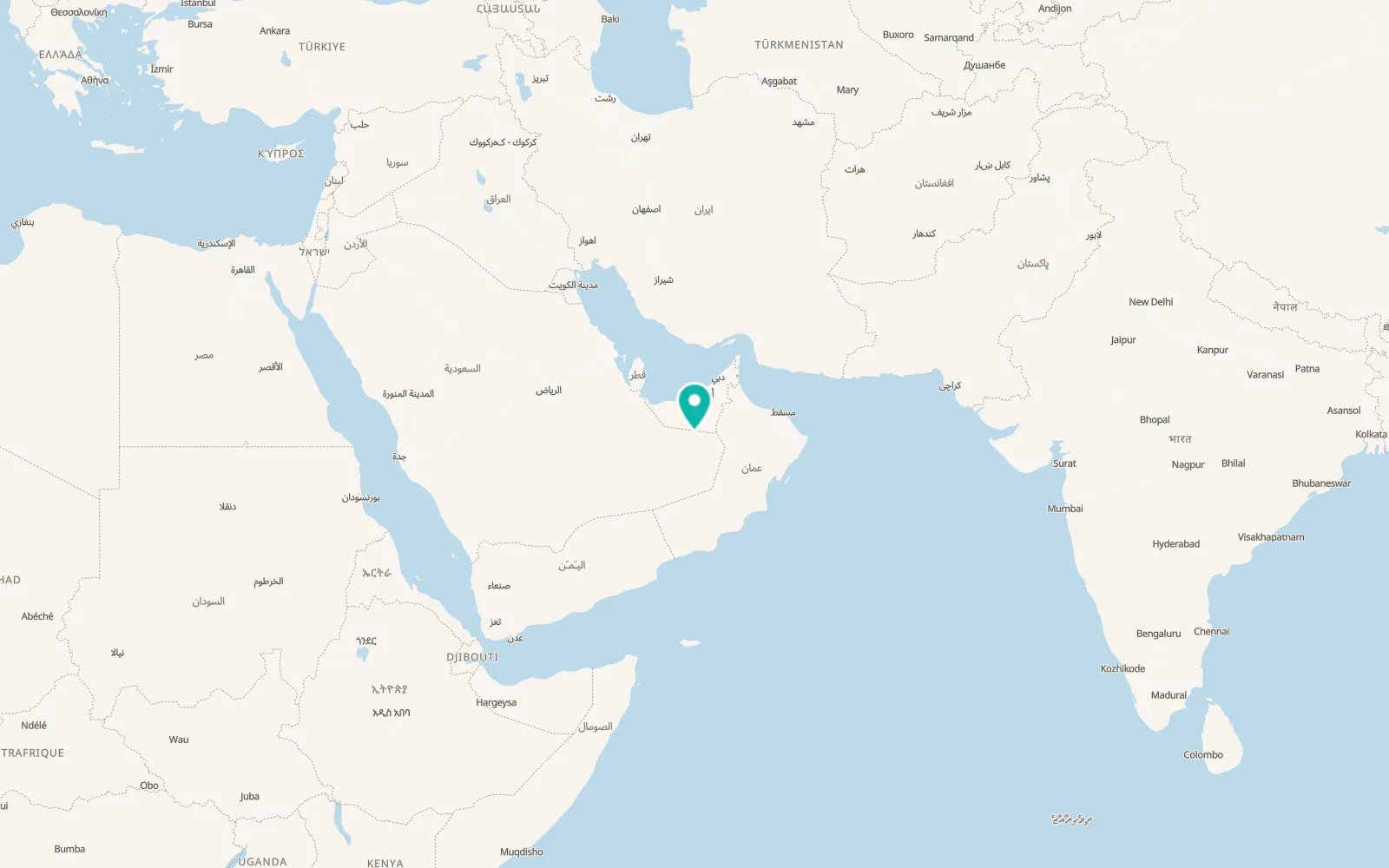 Map of Shaybah