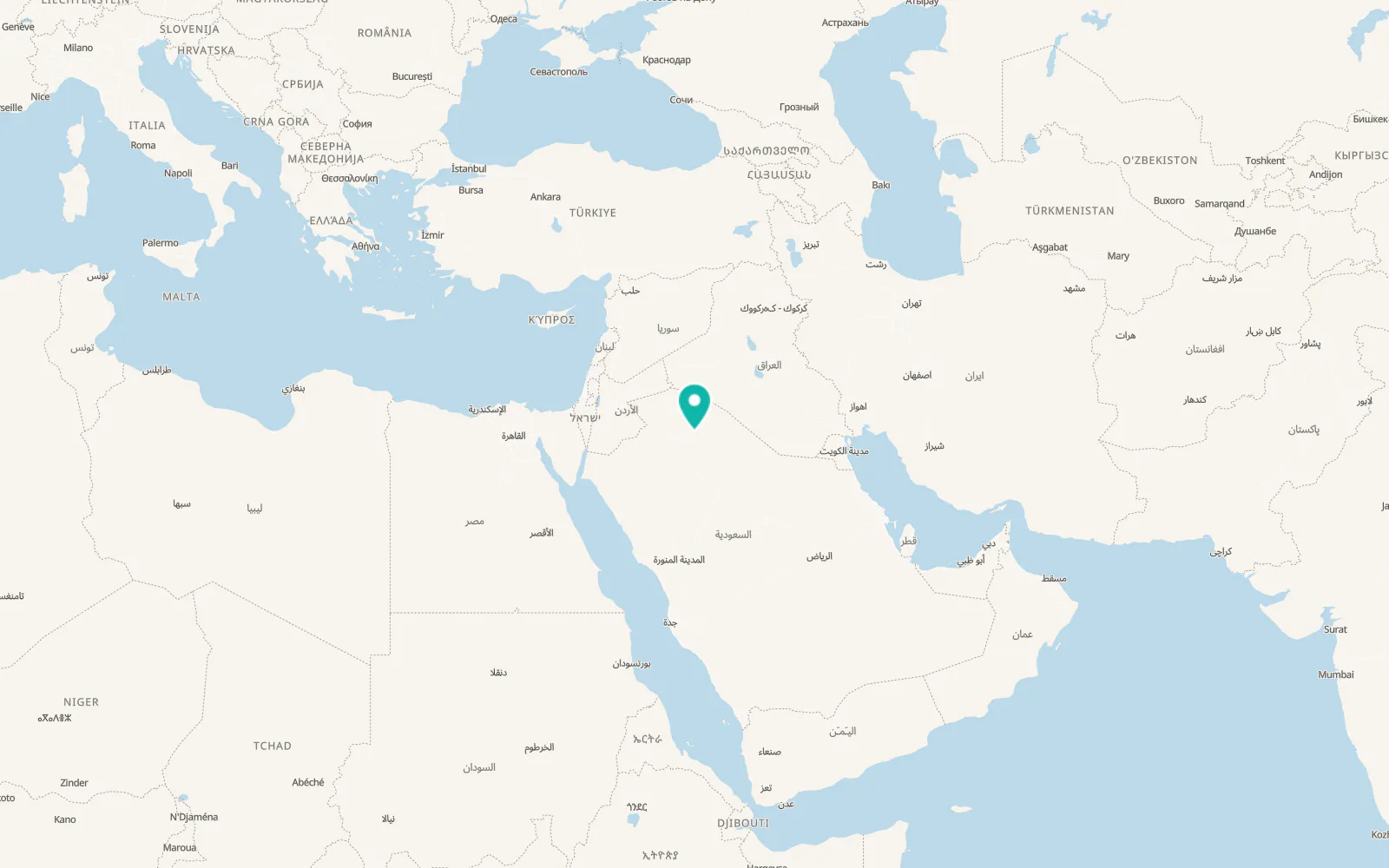 Map of Şuwayr