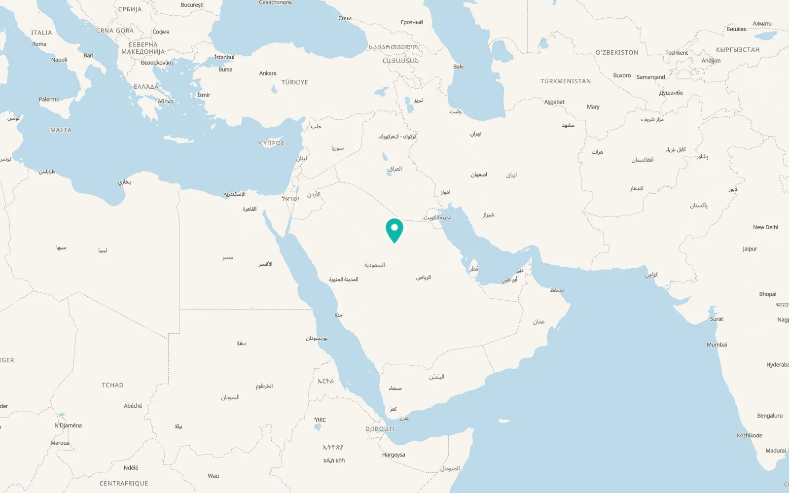 Map of Tanūmah