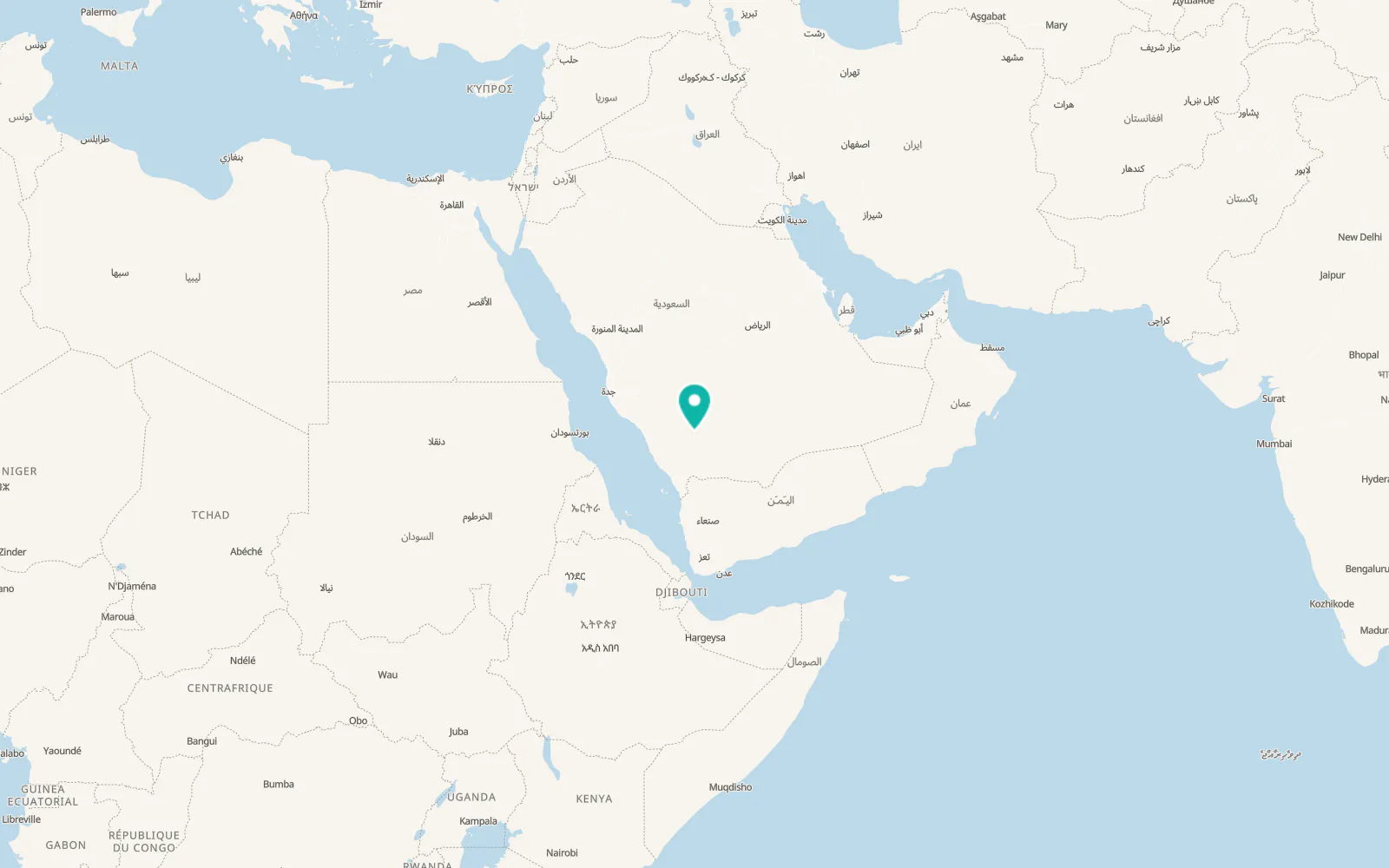 Map of Tathlīth