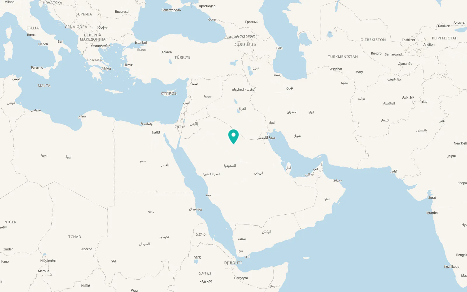 Map of Turubah