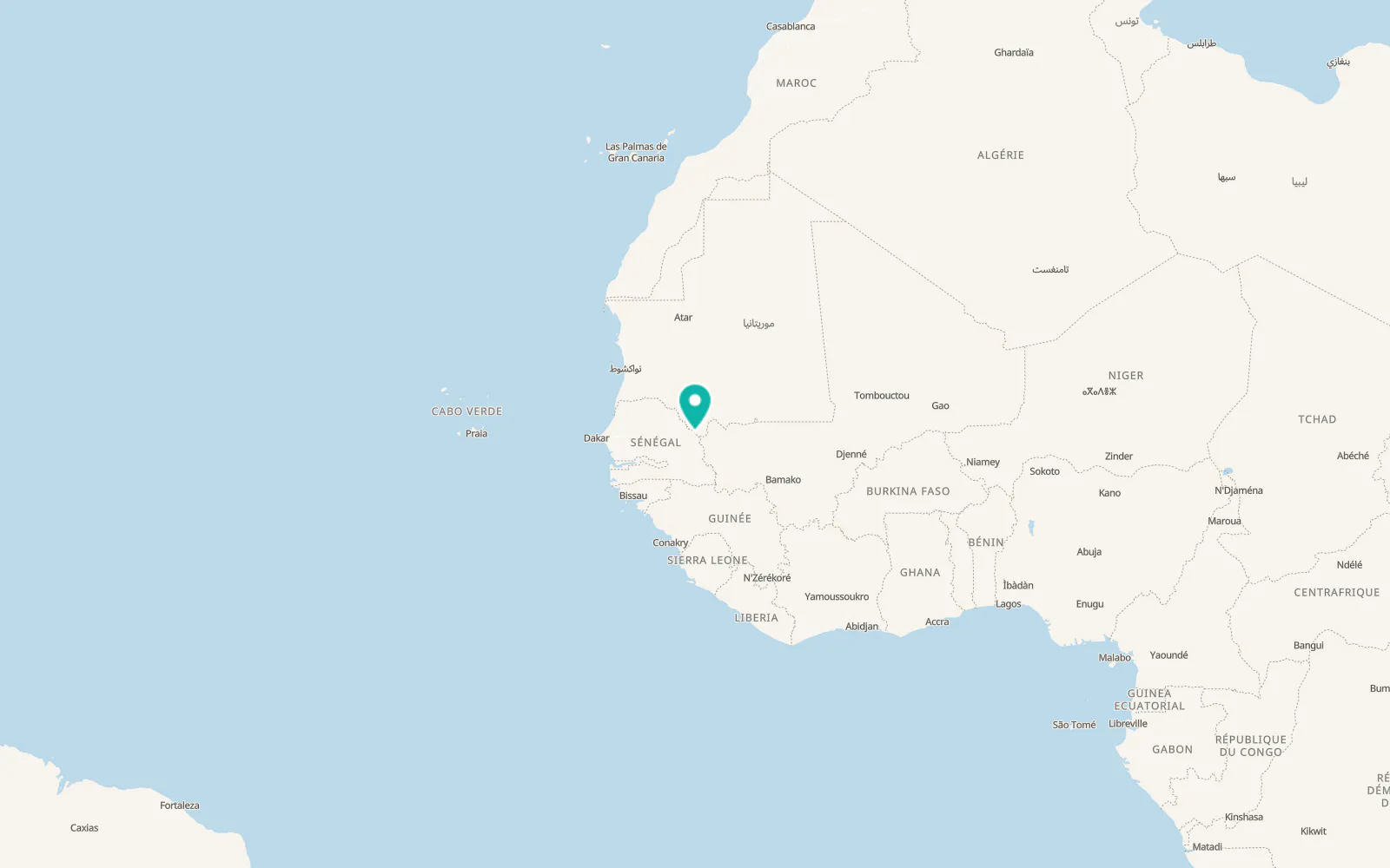 Map of Bakel