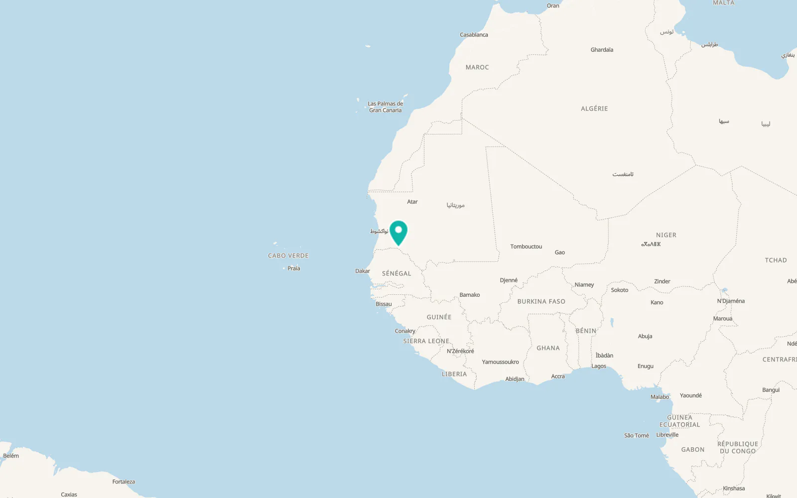 Map of Demette